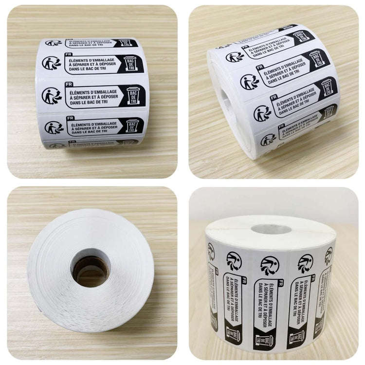 7x2cm Environmentally Friendly Packaging Warning Slogan Label Sticker(2000pcs /Roll)