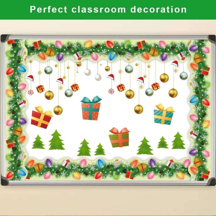 Christmas Room Decoration Blackboard Bulletin Board Frame Stickers(7.5cm)