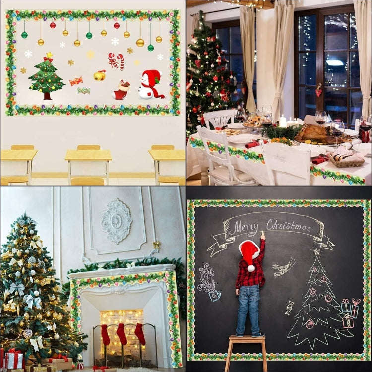 Christmas Room Decoration Blackboard Bulletin Board Frame Stickers(7.5cm)