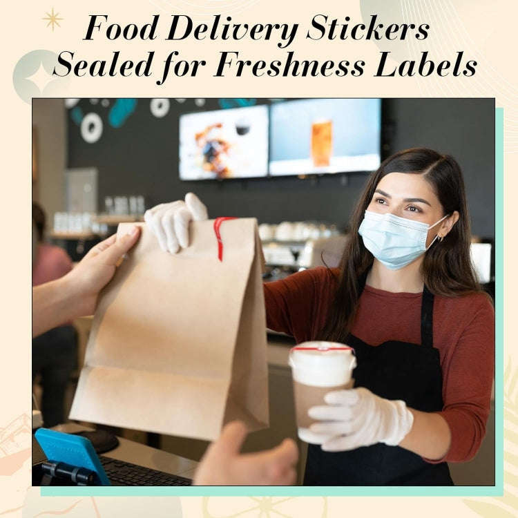Food Baking Gift Sealing Stickers Holiday Self-adhesive Labels(S203 100pcs /Roll)