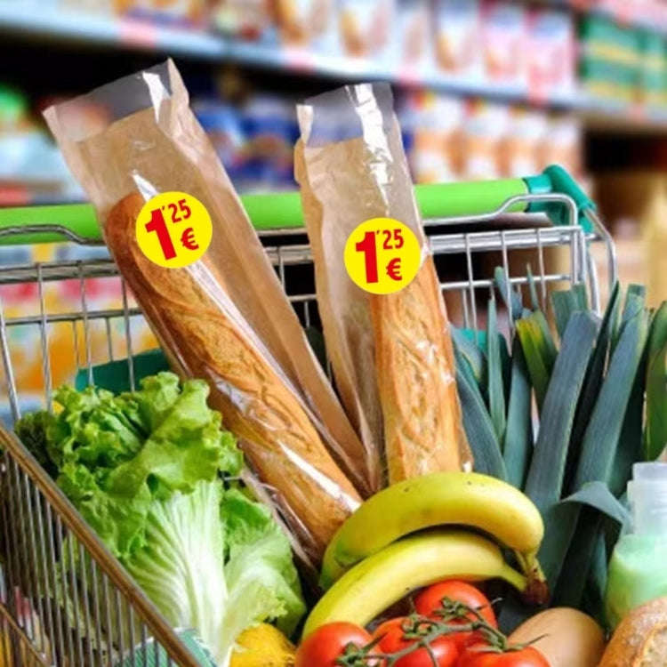 500pcs /Roll 3.8cm Price Tag Supermarket Sealing Sticker(S119)
