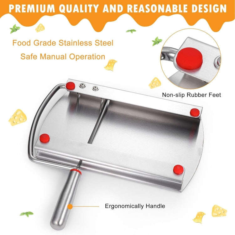 Stainless Steel Scale Cheese Slicer Kitchen Tools Bread Divider(Cutter)