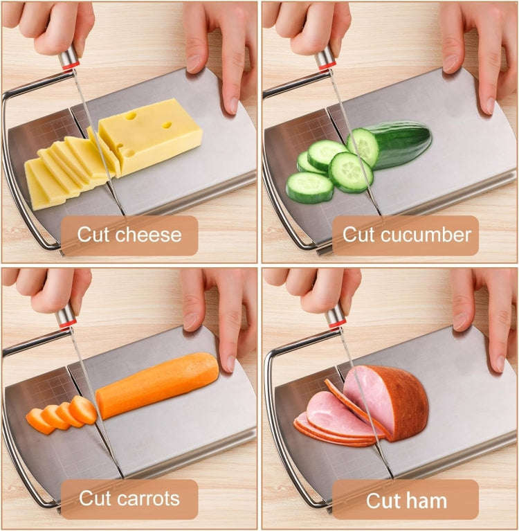 Stainless Steel Scale Cheese Slicer Kitchen Tools Bread Divider(Cutter)