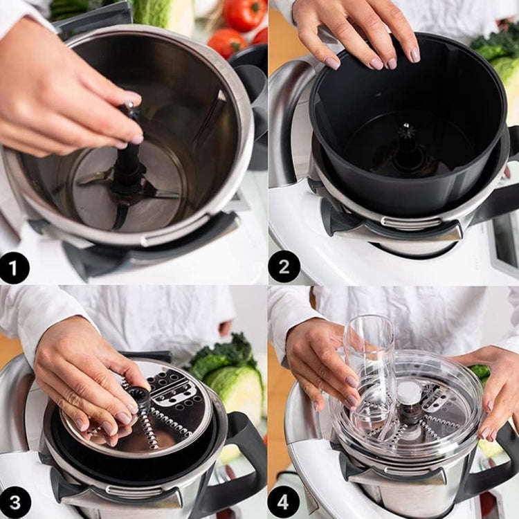 For Thermomix TM5, TM6 5-In-1 Multifunctional Vegetable Slicer Grater Accessories