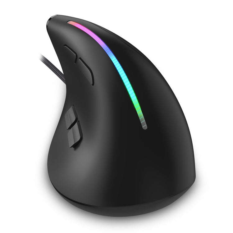 ZELOTES T50 9-Keys RGB Lighting Effect Vertical Grip Ergonomic Programming Wired Mouse(Black)