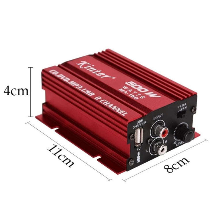 Kinter MA-150 Car Audio / Video 12V 2.0 Channel Mini Amplifier