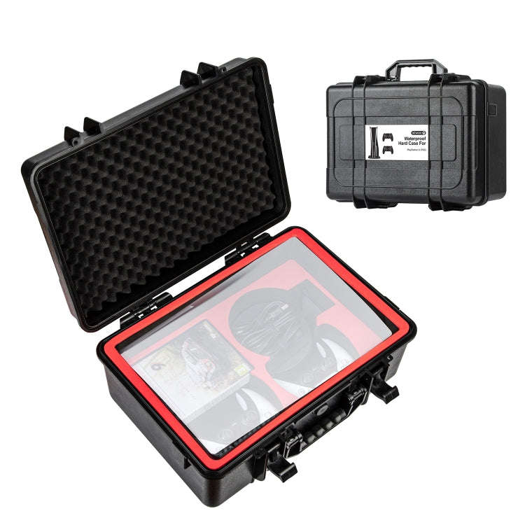 For PS5 DEVASO Game Console Storage Box Hard-shell Waterproof Handheld Case