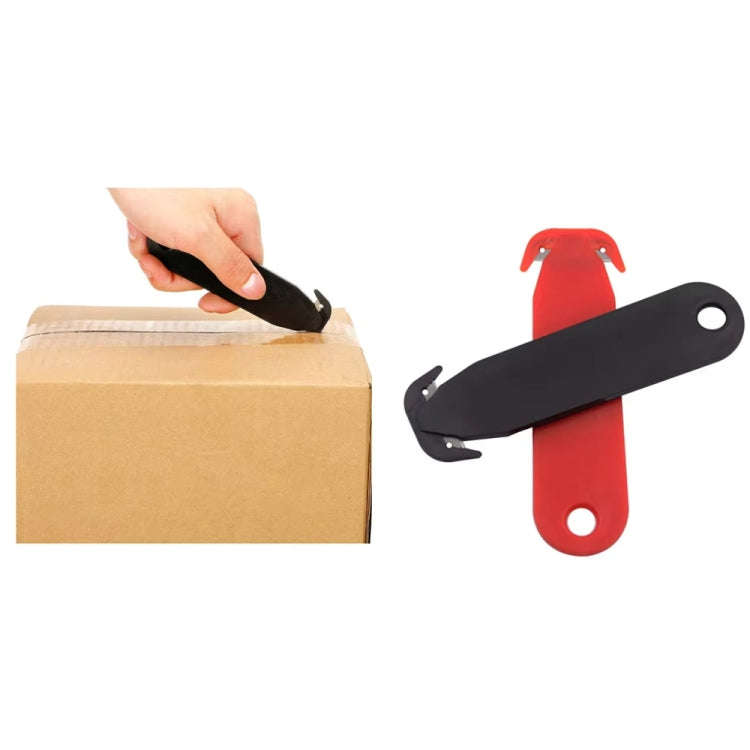 5pcs Unpacking Film Unsealing Double-Edged Cutting Knife(Red)