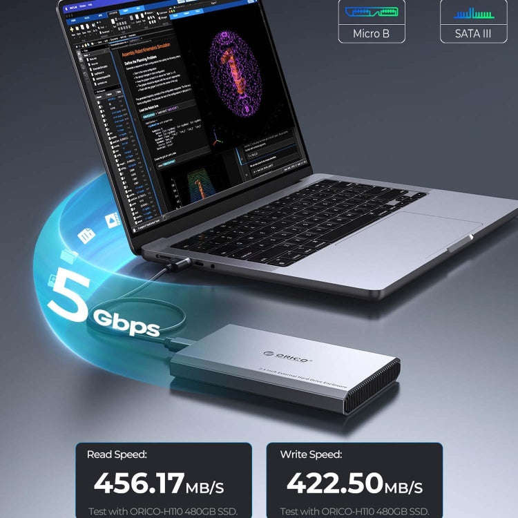 ORICO DD25 USB3.1 5Gbps Mobile Hard Drive Case 2.5 inch External Mechanical Solid State SATA Univ...
