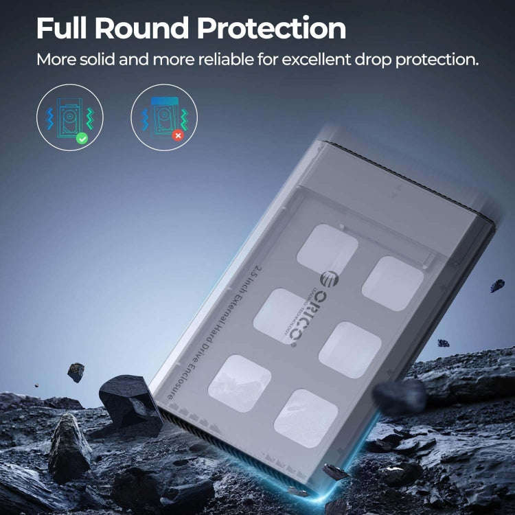 ORICO DD25 USB3.1 5Gbps Mobile Hard Drive Case 2.5 inch External Mechanical Solid State SATA Univ...