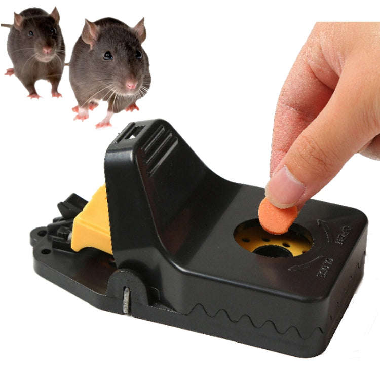 4pcs /Box Plastic Mousetrap Reusable Instant Kill Traps for Mouse Rat, Size: Large