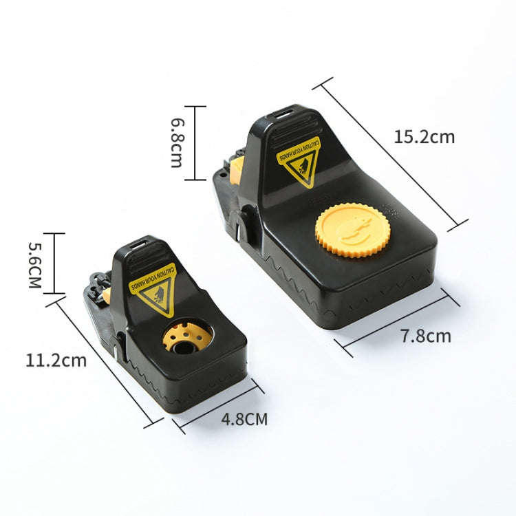 4pcs /Box Plastic Mousetrap Reusable Instant Kill Traps for Mouse Rat, Size: Small