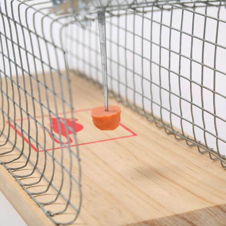 Wooden Mousetrap Cage Live Animal Humane Trap Catch, Size: Large