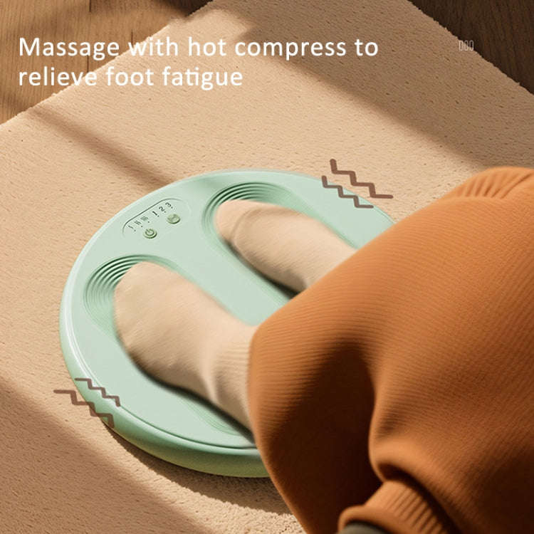 5V USB Plug Foot Massager Warmer 3 Levels Temperature & Vibration Adjustable(Milk Green)