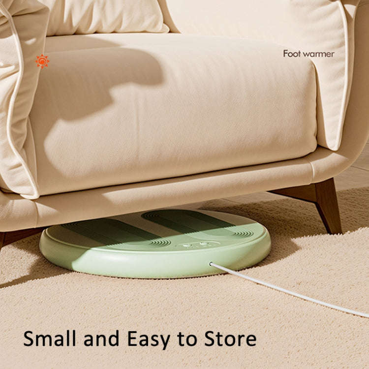 5V USB Plug Foot Massager Warmer 3 Levels Temperature & Vibration Adjustable(Milk Green)