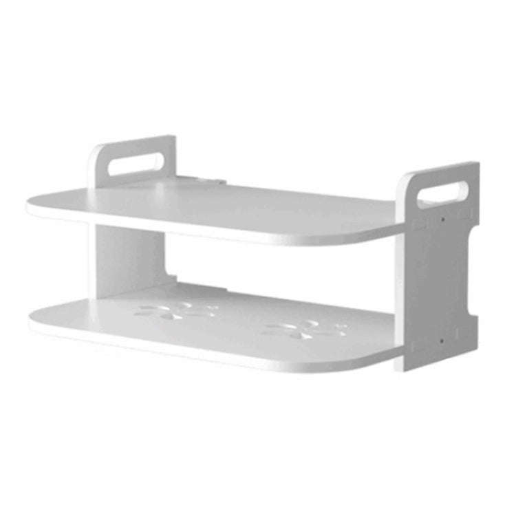 30cm Living Room Projector Holder Home Wall-Mounted No-Punch Hollowing Set-Top Box Shelf