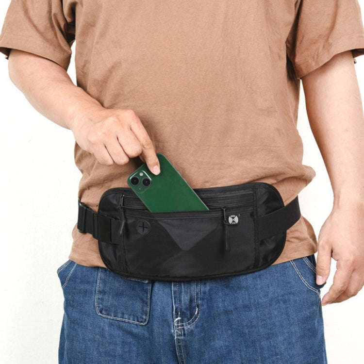 Sports Running Waist Pack Outdoor Fitness Large Capacity RFID Blocking Wallet Waterproof Phone Wa...