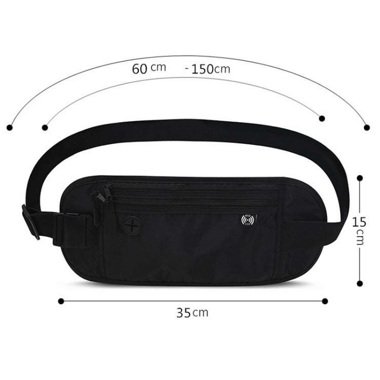 Sports Running Waist Pack Outdoor Fitness Large Capacity RFID Blocking Wallet Waterproof Phone Wa...