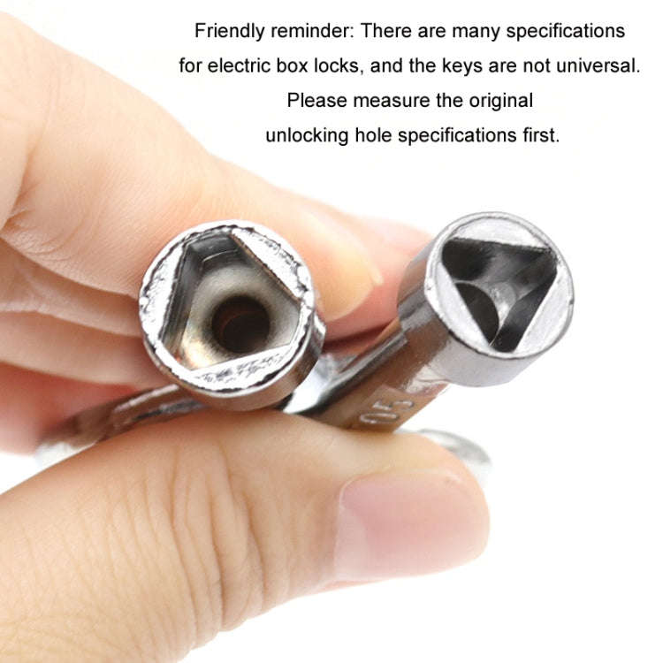 5pcs Water Valve Chassis Triangular Key Wrench, Size: Large