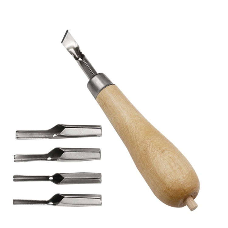 7pcs /Set Wood Handle Carving Knife Tool Art Combination Set(Five Blade Heads)