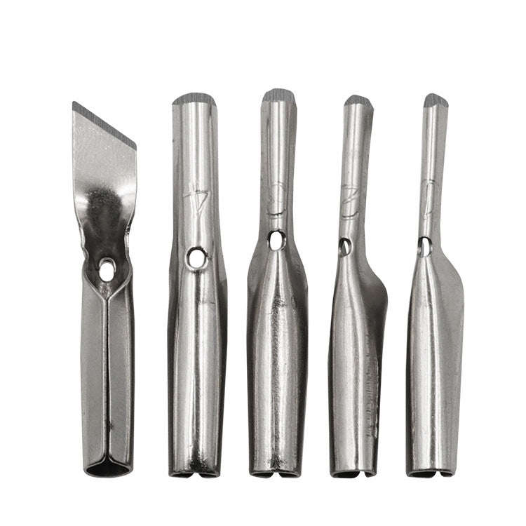 7pcs /Set Wood Handle Carving Knife Tool Art Combination Set(Five Blade Heads)
