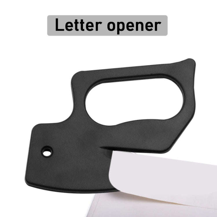 2pcs Multi-purpose Paper Cutting Stainless Steel Blade Letter Opener, Color: White