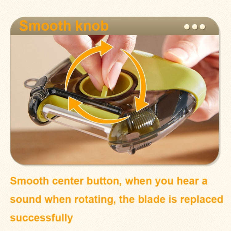3-In-1 Multifunctional Rotary Peeler Household Kitchen Tools Scraper Fruit Grater(Gray)