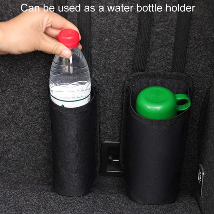 Large Car Fire Extinguisher Storage Bag Auto Seatback Bag Cup Holder