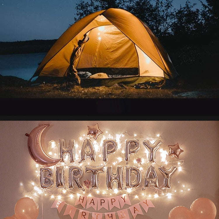 TUBUZHE 2 In 1 LED Portable String Lamp Camping Atmosphere Light USB Rechargeable Outdoor Tent Ni...