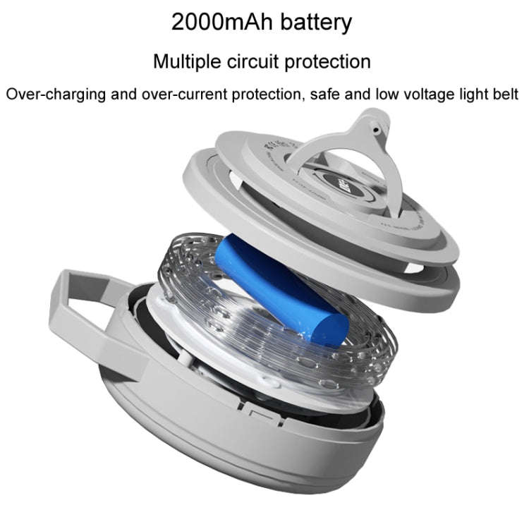 TUBUZHE 2 In 1 LED Portable String Lamp Camping Atmosphere Light USB Rechargeable Outdoor Tent Ni...