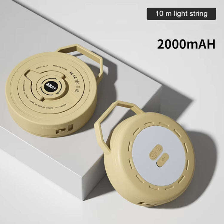 TUBUZHE 2 In 1 LED Portable String Lamp Camping Atmosphere Light USB Rechargeable Outdoor Tent Ni...