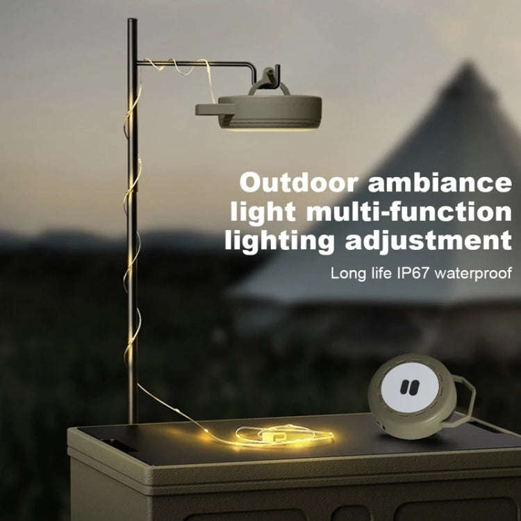 TUBUZHE 2 In 1 LED Portable String Lamp Camping Atmosphere Light USB Rechargeable Outdoor Tent Ni...