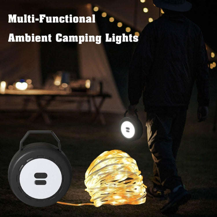 TUBUZHE 2 In 1 LED Portable String Lamp Camping Atmosphere Light USB Rechargeable Outdoor Tent Ni...