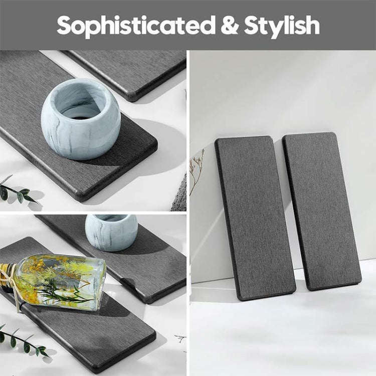 2pcs /Set Absorbent Coaster Diatomaceous Earth Drying Mat Bathroom Quick-drying Drainage Mat, Siz...