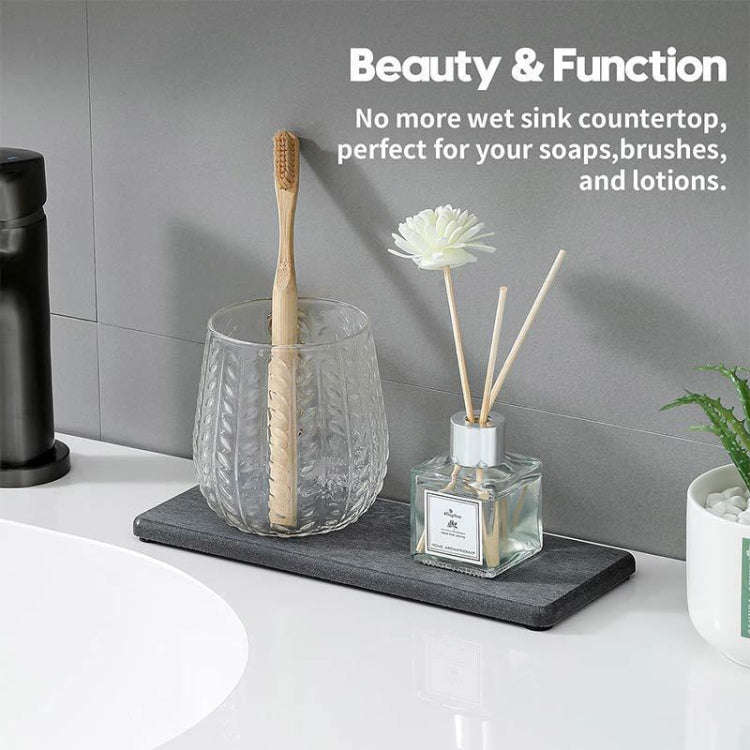 2pcs /Set Absorbent Coaster Diatomaceous Earth Drying Mat Bathroom Quick-drying Drainage Mat, Siz...