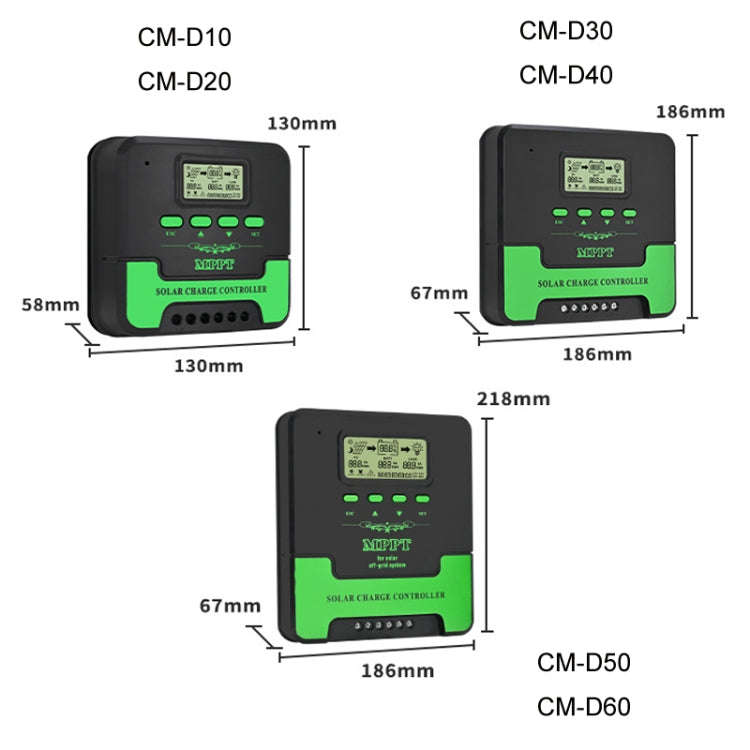 12V-24V 30A WIFI Remote MPPT Home Energy Storage Control System Solar Controller, Model: CM-D30