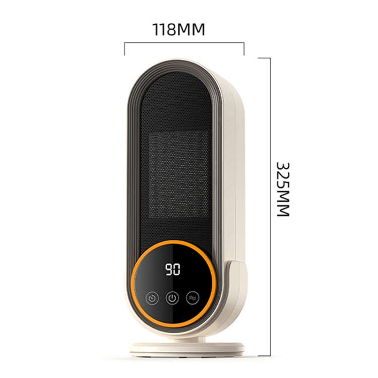 E68 1200W PTC Ceramic Heating Desktop Heater Smart Electric Heater, Plug: UK Plug(Standard Model)