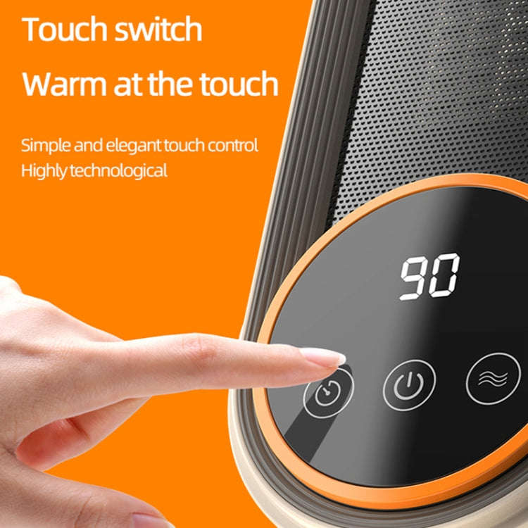 E68 1200W PTC Ceramic Heating Desktop Heater Smart Electric Heater, Plug: EU Plug(Standard Model)