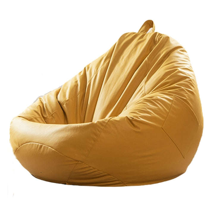 120x130cm Bean Bag Chair Waterproof Tech Fabric Cover(Yellow)
