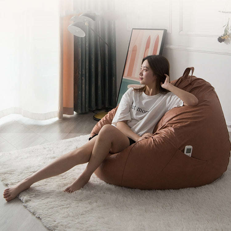 90x100cm Bean Bag Chair Waterproof Tech Fabric Cover(Yellow)