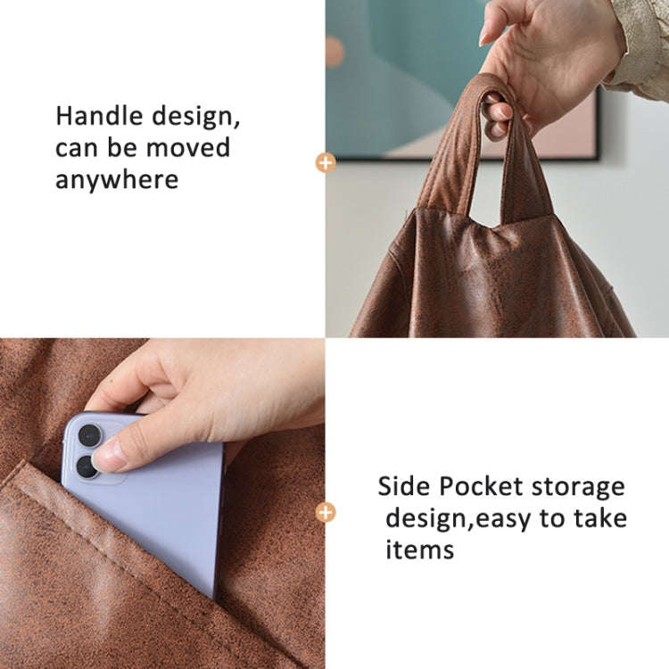 90x100cm Bean Bag Chair Waterproof Tech Fabric Cover(Gray)