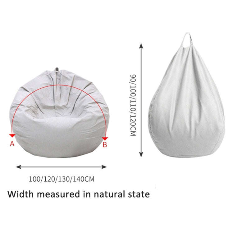 90x100cm Bean Bag Chair Waterproof Tech Fabric Cover(Yellow)
