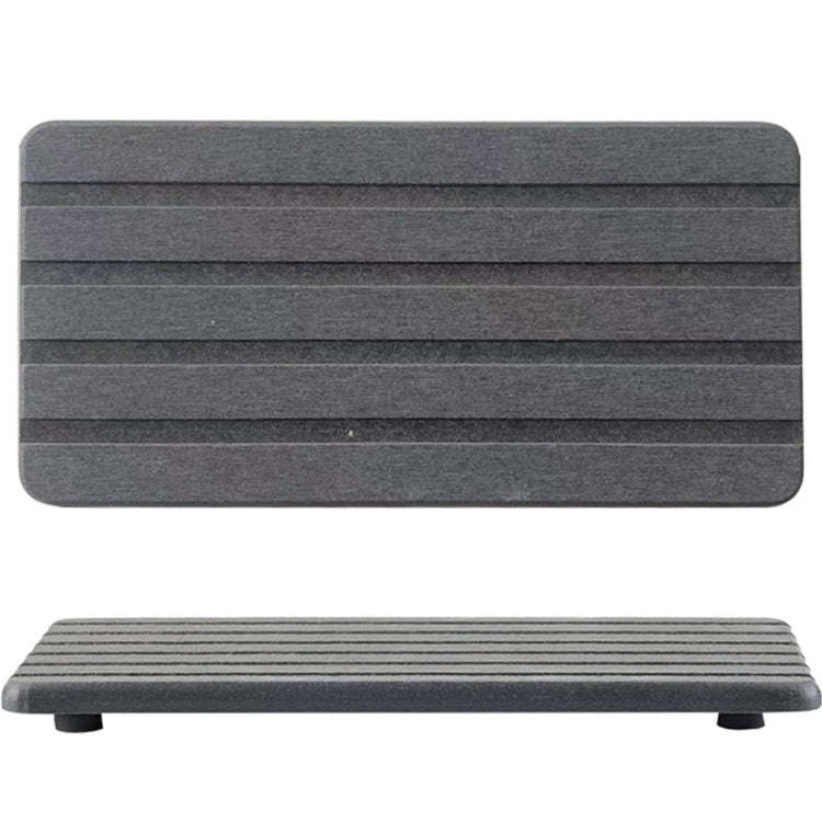 2pcs /Set Absorbent Diatomite Coaster Rectangular Recessed Quick-Drying Stone Sink Toiletries Pla...