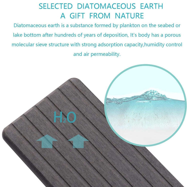2pcs /Set Absorbent Diatomite Coaster Rectangular Recessed Quick-Drying Stone Sink Toiletries Pla...