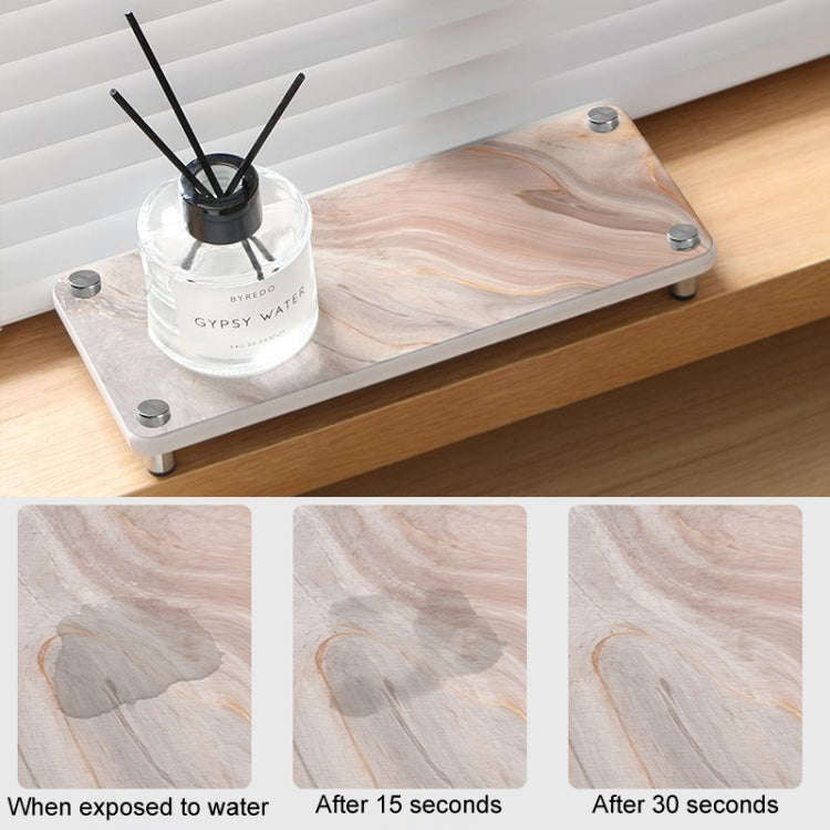 Diatomite Shelf Kitchen Sink Storage Absorbent Mat Bathroom Washstand Quick Drying Coaster, Size:...