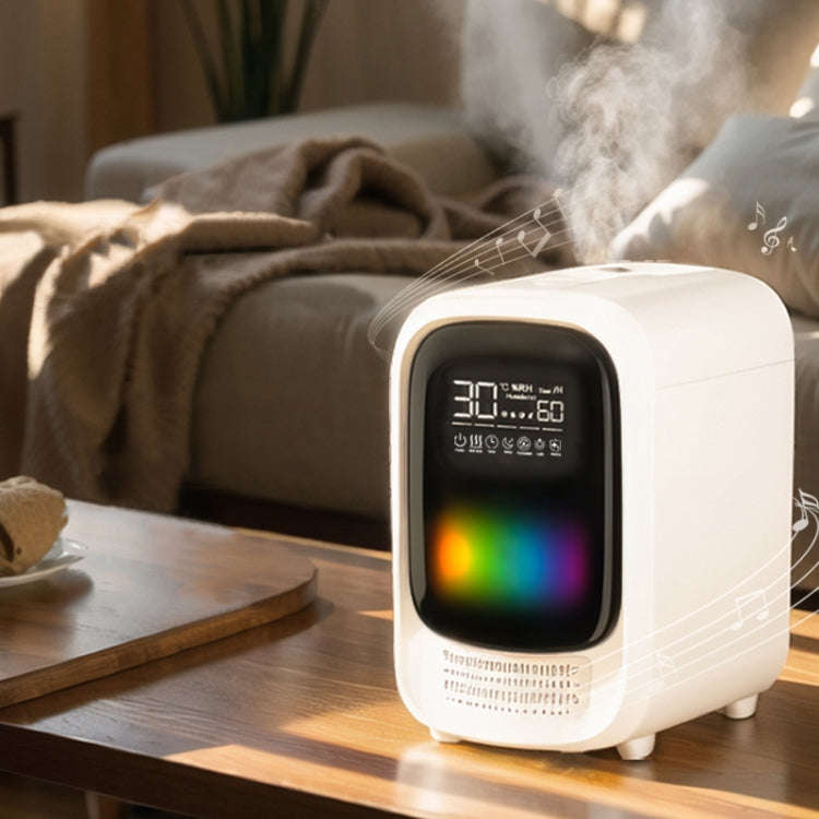FS101 3.5L Colorful Light Home Bluetooth Music Aromatherapy Humidifier, Spec: EU Plug(Whtie)