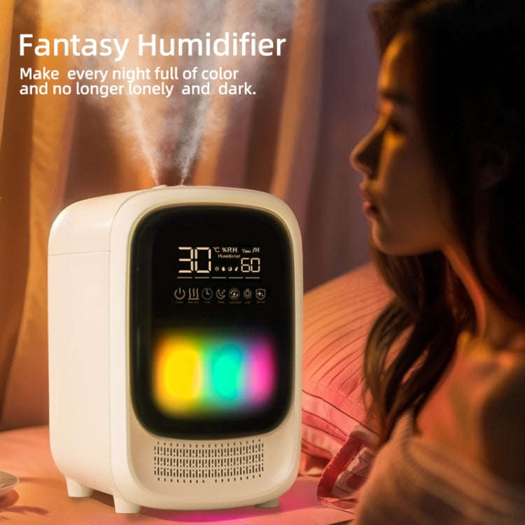 FS101 3.5L Colorful Light Home Bluetooth Music Aromatherapy Humidifier, Spec: EU Plug(Whtie)