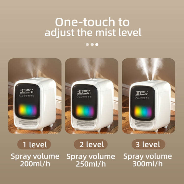 FS101 3.5L Colorful Light Home Bluetooth Music Aromatherapy Humidifier, Spec: EU Plug(Whtie)