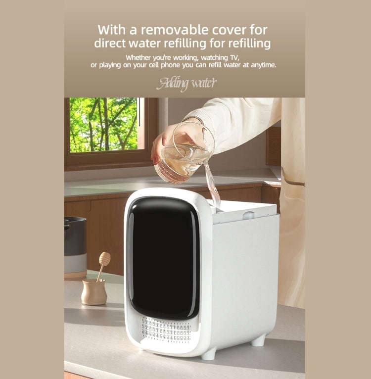 FS101 3.5L Colorful Light Home Bluetooth Music Aromatherapy Humidifier, Spec: EU Plug(Whtie)