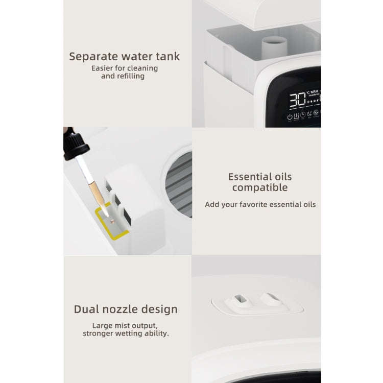 FS101 3.5L Colorful Light Home Bluetooth Music Aromatherapy Humidifier, Spec: EU Plug(Whtie)